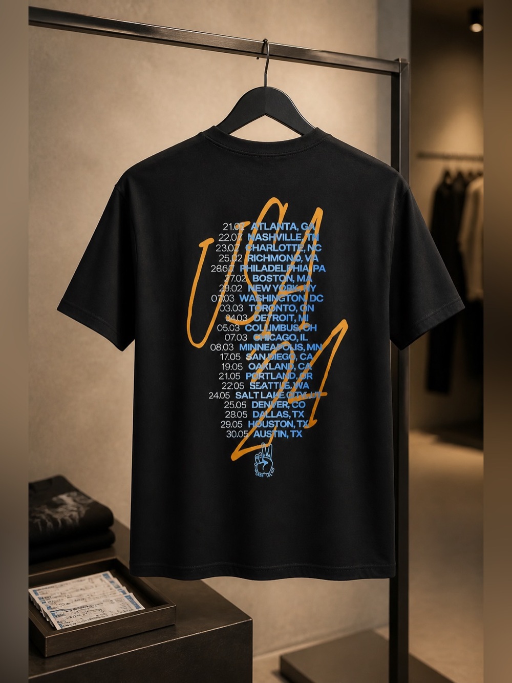 NWT Gildan Unisex Two Doors Cinema Club 2024 USA Tour Concert Tee Shirt - Size M